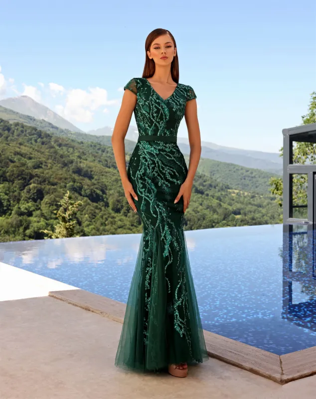 NICOLETTA Isabella Gown - Forest sold by Bonvion
