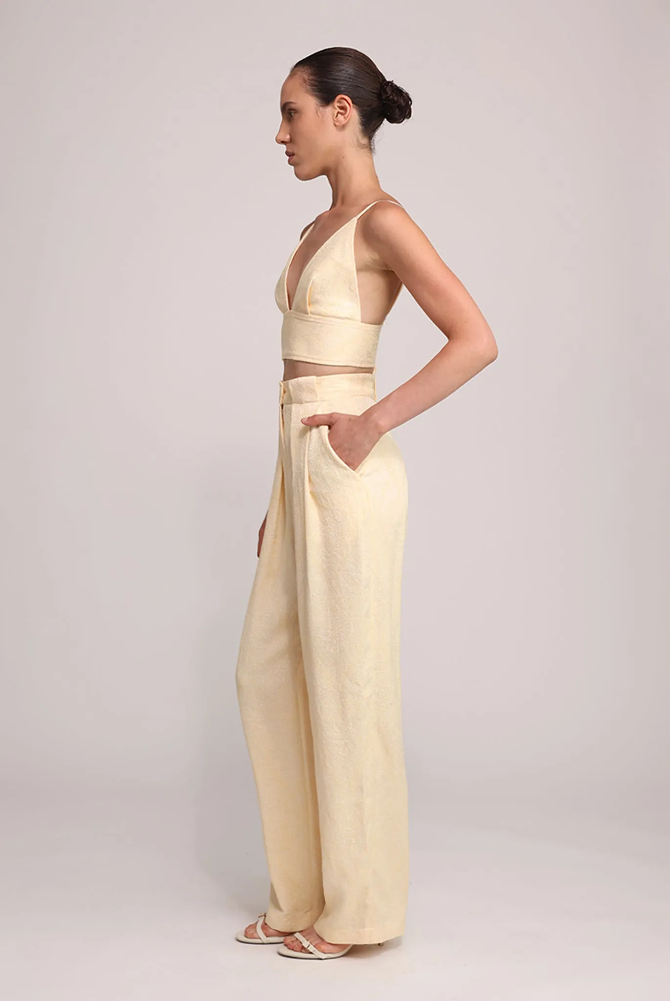 SABINA MUSAYEV Cameron Pants - Pastel Yellow sold by Bonvion product image thumbnail 2