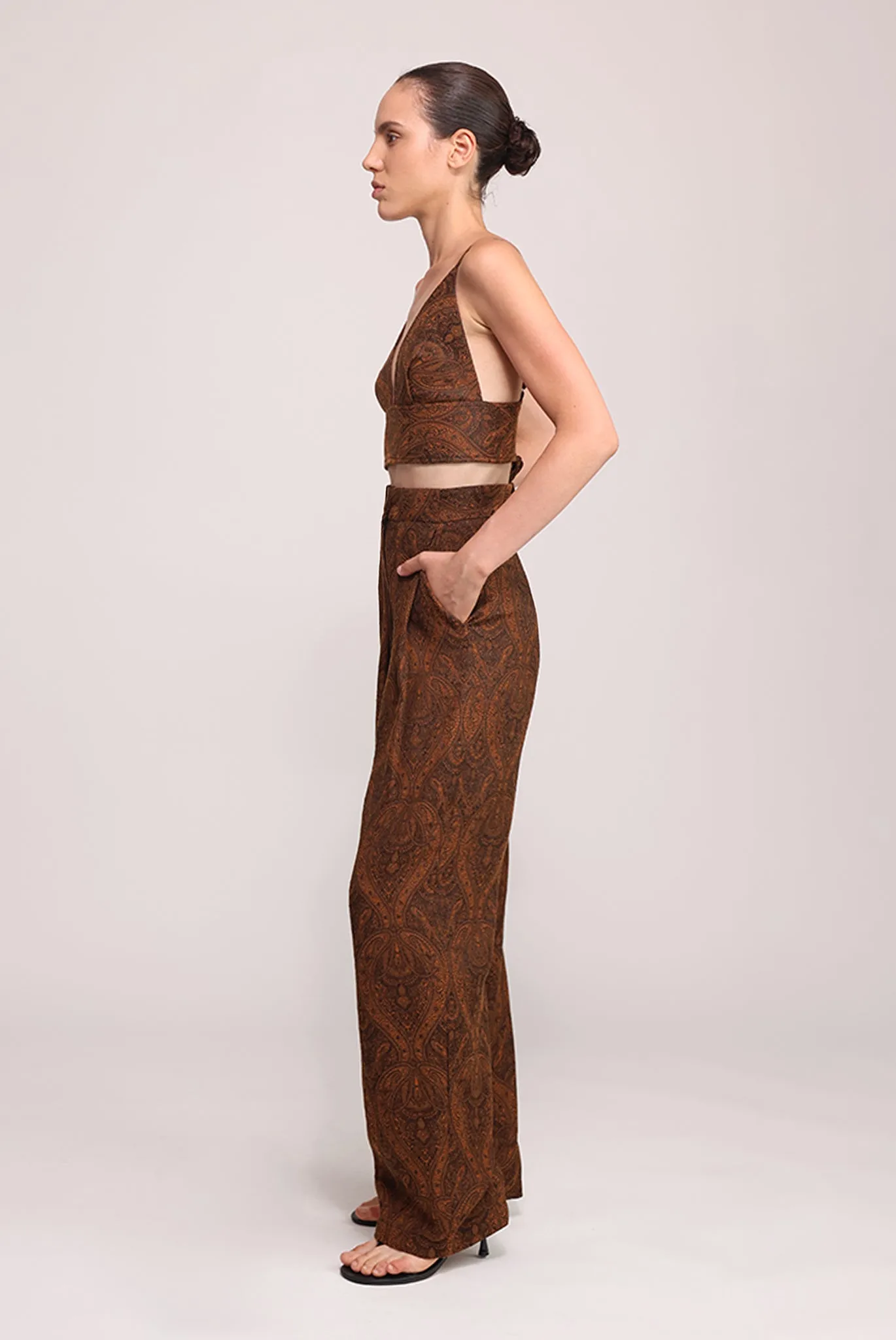 SABINA MUSAYEV Cameron Pants - Black/Rust sold by Bonvion product image thumbnail 2