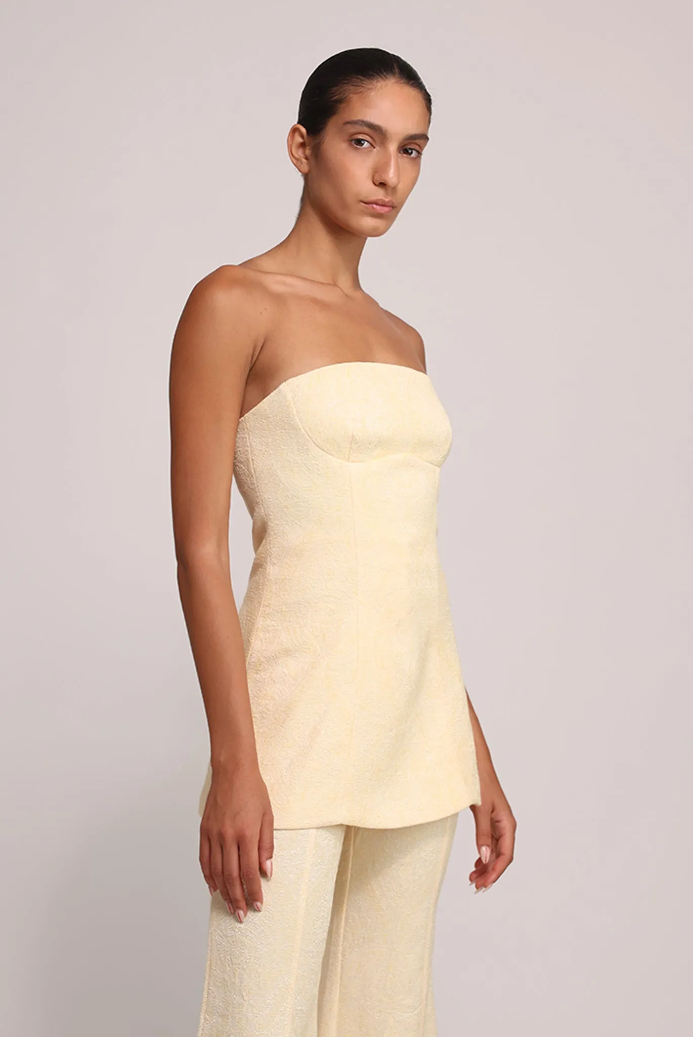 SABINA MUSAYEV Claro Top - Pastel Yellow sold by Bonvion product image thumbnail 2