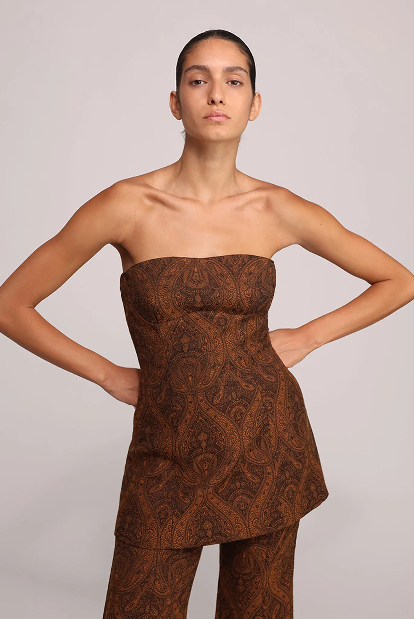 SABINA MUSAYEV Claro Top - Black/Rust sold by Bonvion product image thumbnail 2