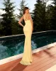 NICOLETTA Cassidy Gown - Soft Lemon sold by Bonvion