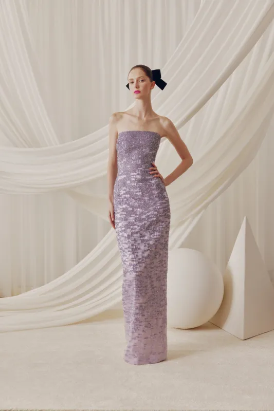 AUDREY+BROOKS Peyton Gown - Lavender sold by Bonvion