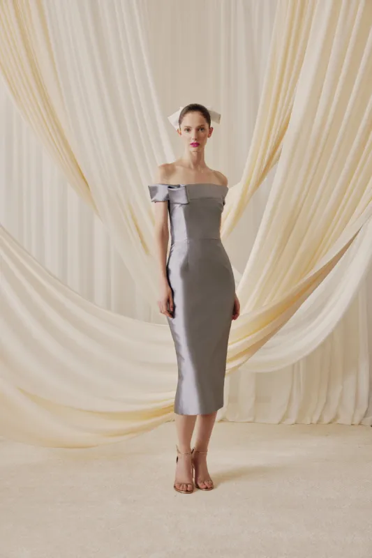 AUDREY+BROOKS Maggie Gown - Silver sold by Bonvion