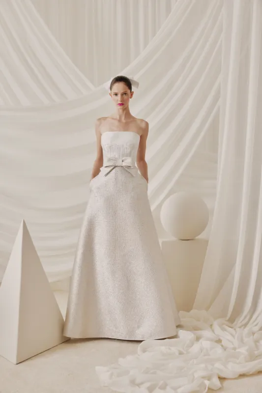 AUDREY+BROOKS Elena Gown - Silver sold by Bonvion