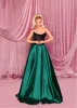 NICOLETTA Eleanor Gown - Black/Emerald sold by Bonvion