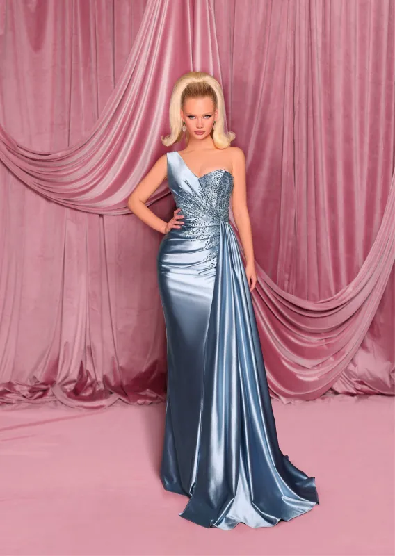 NICOLETTA Bianca Gown - Cadet Blue sold by Bonvion