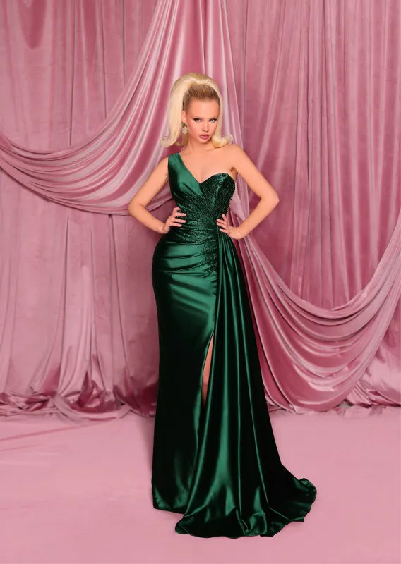 NICOLETTA Bianca Gown - Emerald sold by Bonvion