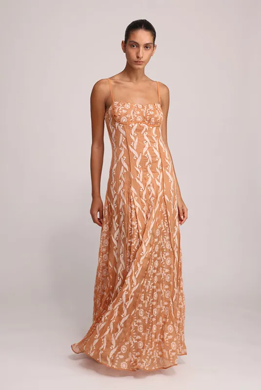 SABINA MUSAYEV Aliani Dress - Terracotta sold by Bonvion
