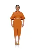 ANDREA IYAMAH Alu Skirt - Canteloupe sold by Bonvion