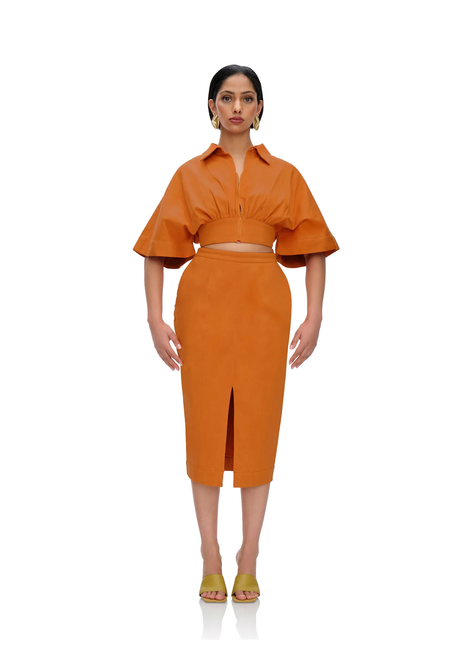 ANDREA IYAMAH Alu Skirt - Canteloupe sold by Bonvion product image thumbnail 4