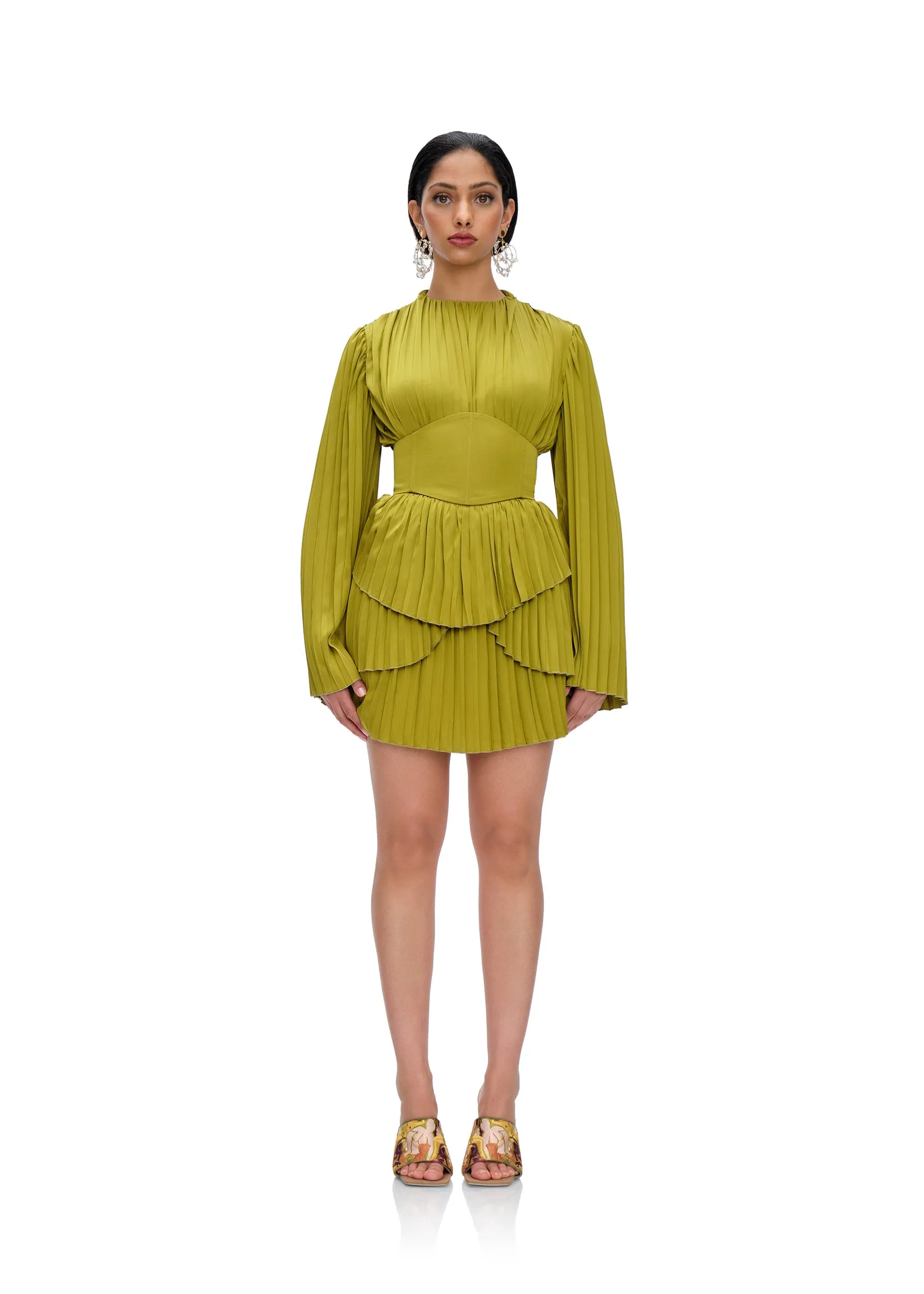 ANDREA IYAMAH Lenti Dress - Lime sold by Bonvion product image thumbnail 2