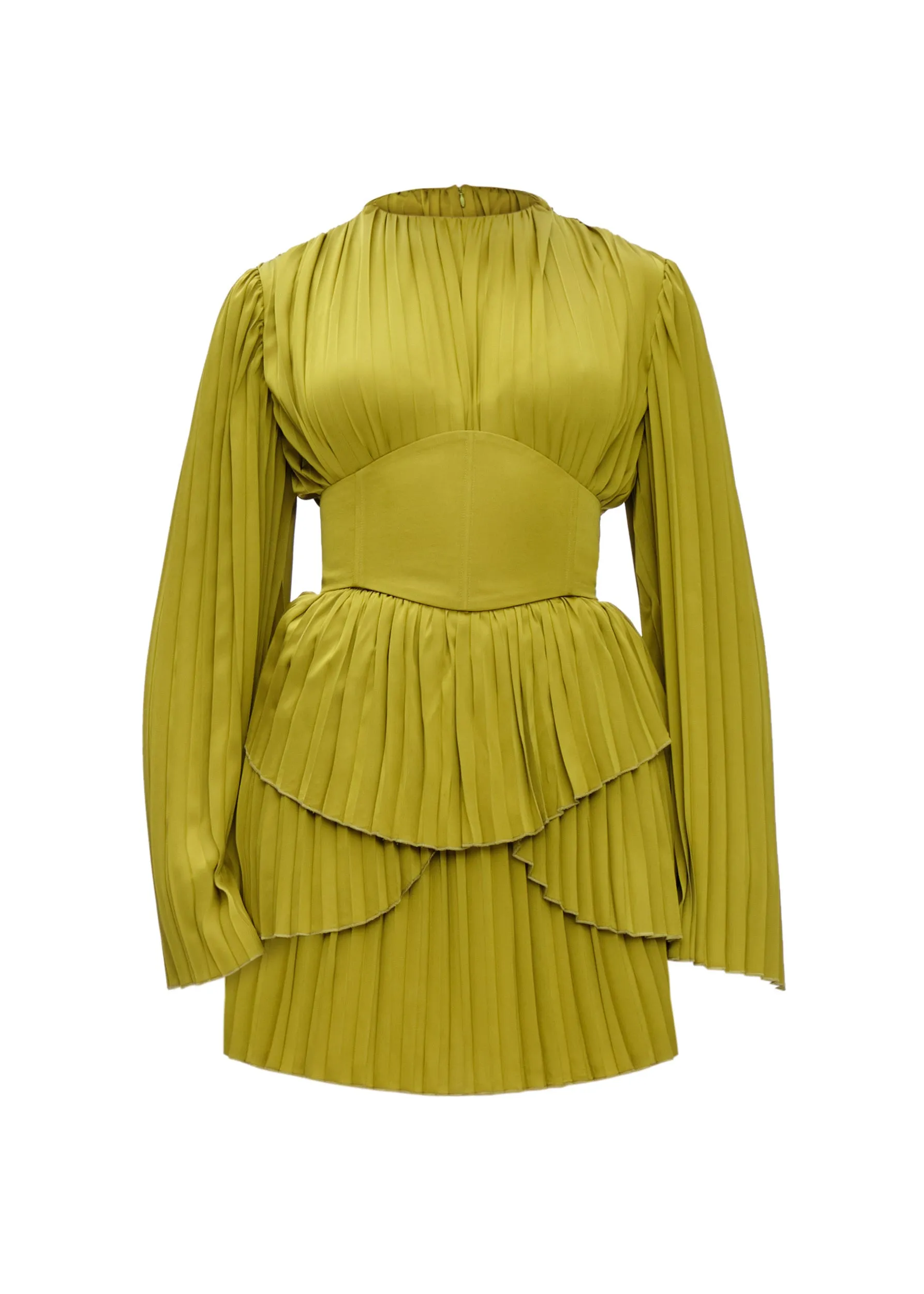 ANDREA IYAMAH Lenti Dress - Lime sold by Bonvion