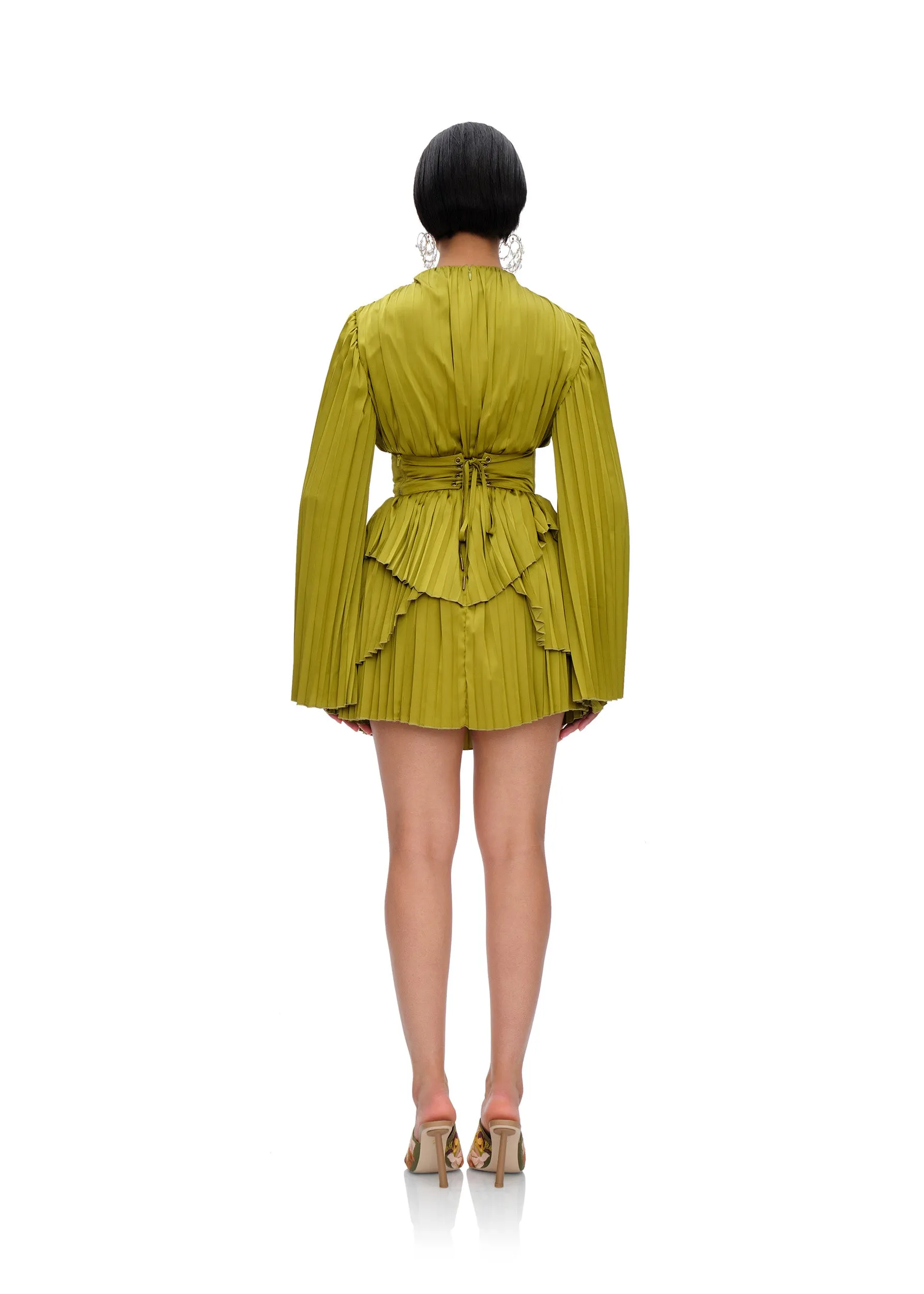 ANDREA IYAMAH Lenti Dress - Lime sold by Bonvion product image thumbnail 5