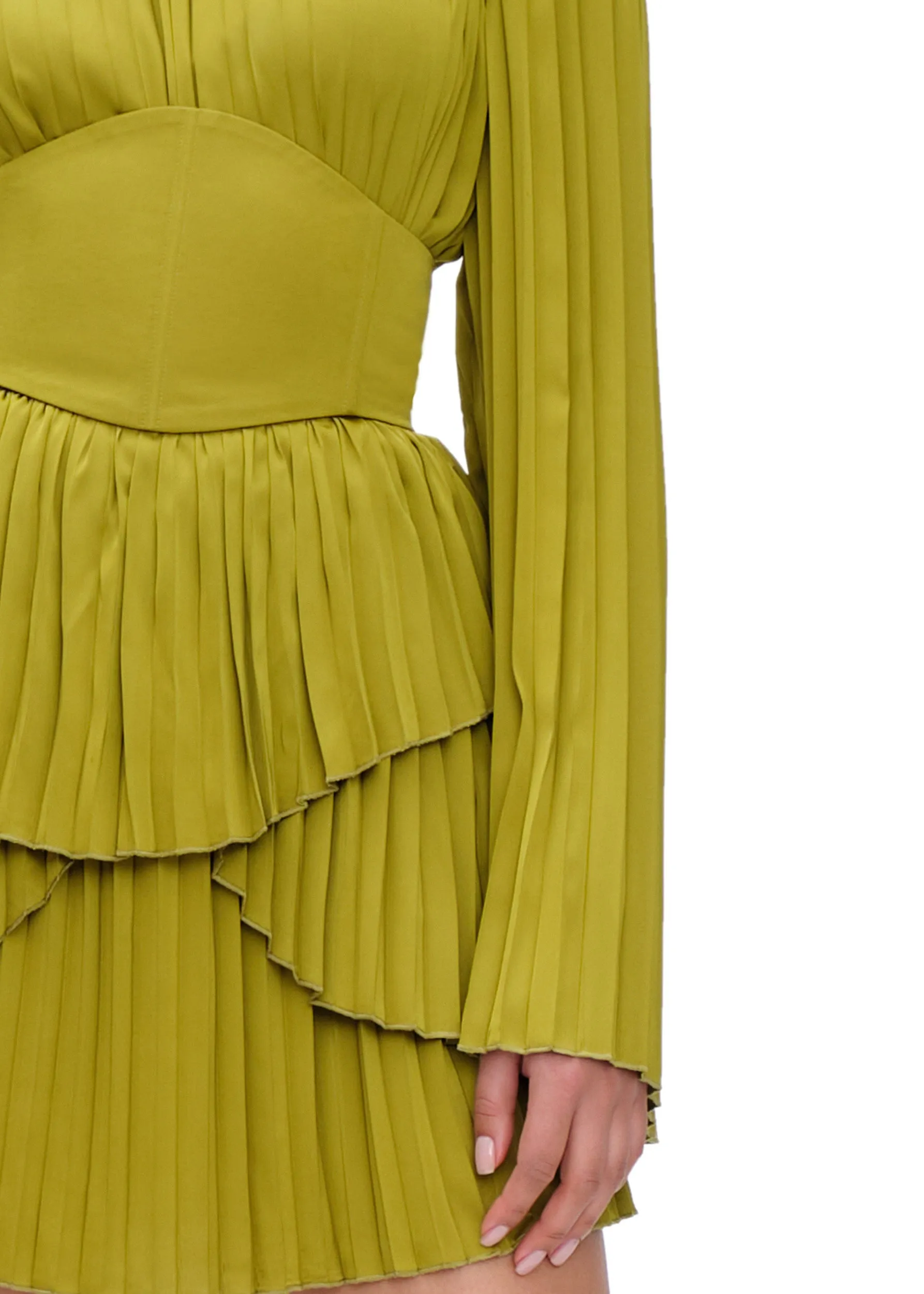 ANDREA IYAMAH Lenti Dress - Lime sold by Bonvion product image thumbnail 4