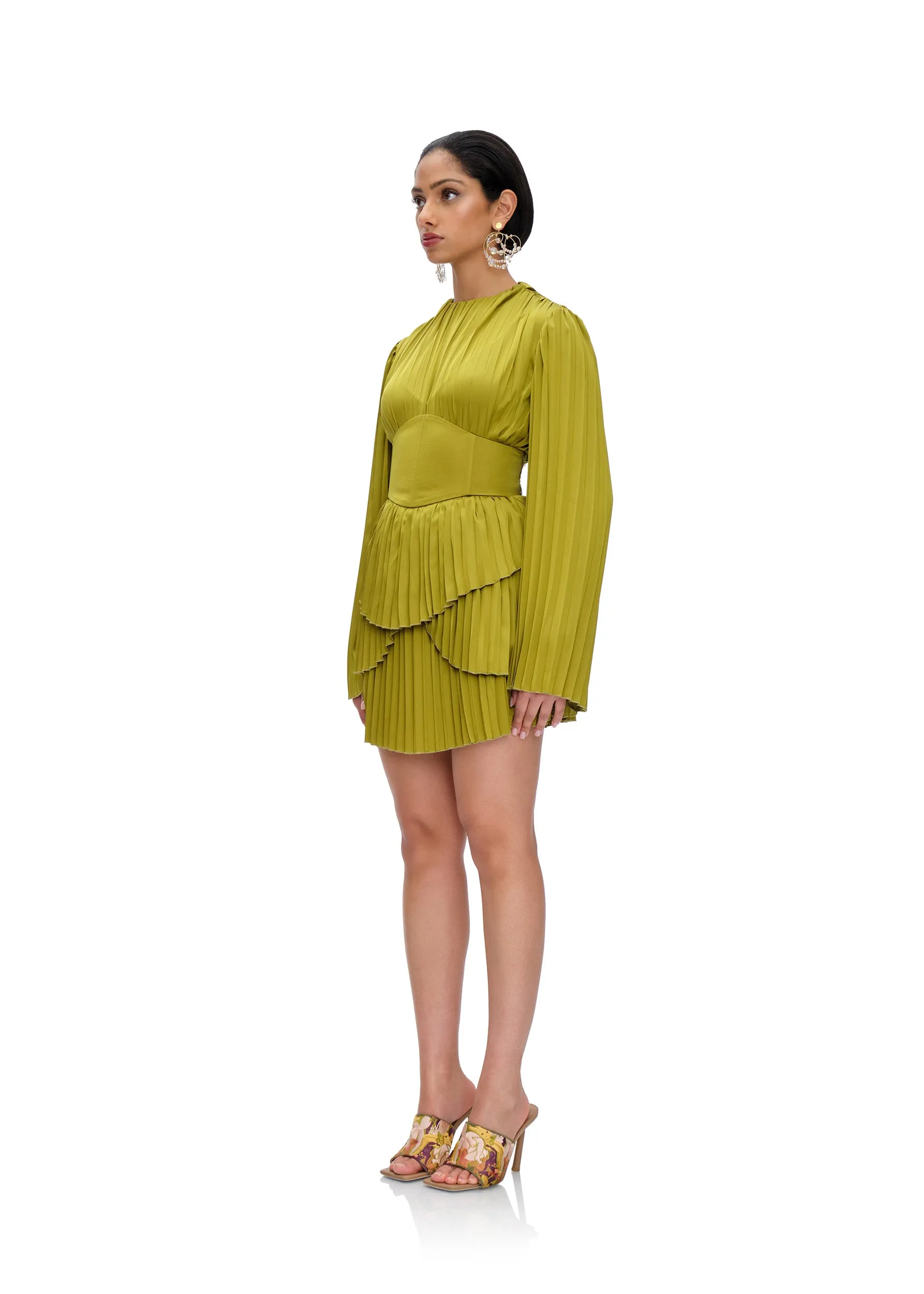 ANDREA IYAMAH Lenti Dress - Lime sold by Bonvion product image thumbnail 3