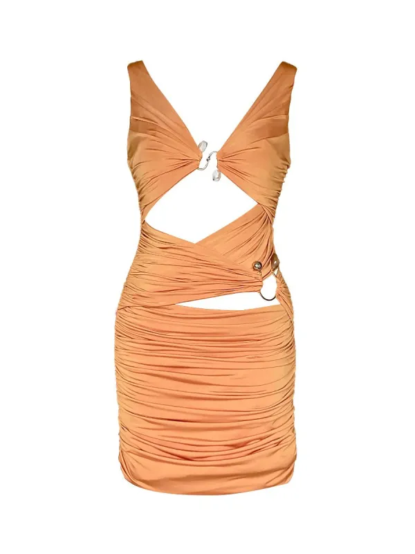 GIGII'S Alora Dress - Copper Orange sold by Bonvion