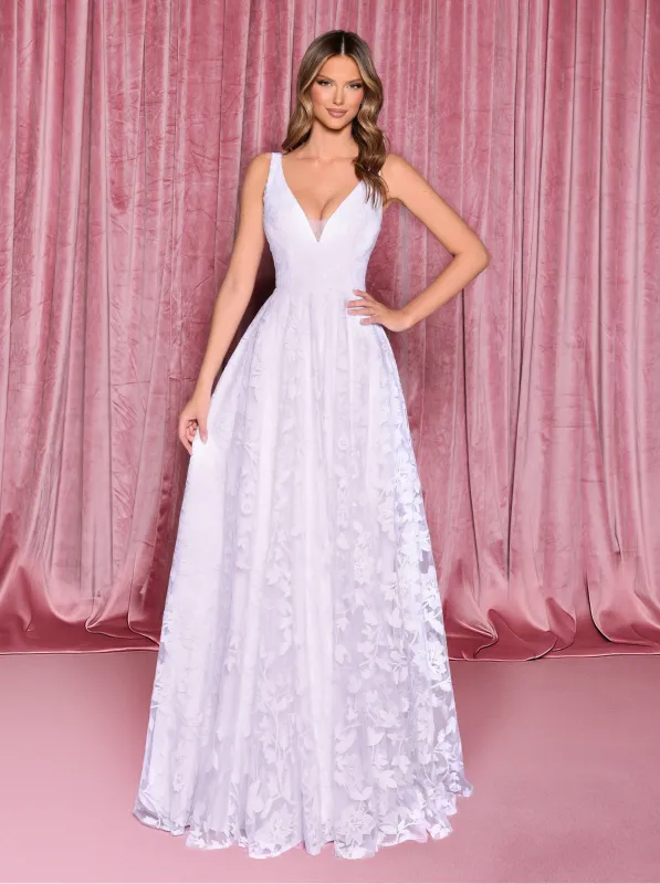 NICOLETTA Sloane Gown - White sold by Bonvion