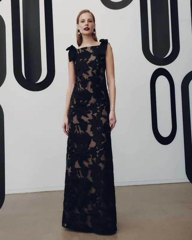 FRASCARA Alexandira Gown - Black sold by Bonvion