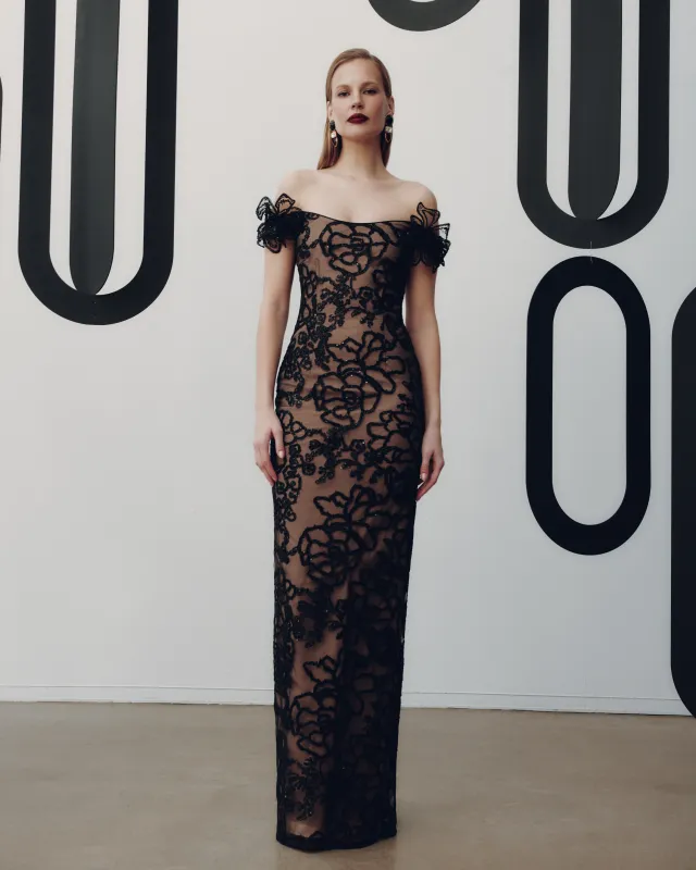 FRASCARA Eve Gown - Black made by Bonvion