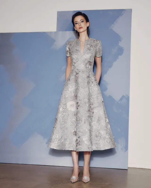 AUDREY+BROOKS Alyssa Gown - Granito sold by Bonvion