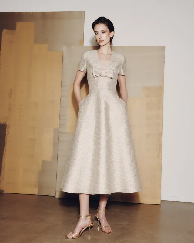 AUDREY+BROOKS Athena Gown - Gold sold by Bonvion