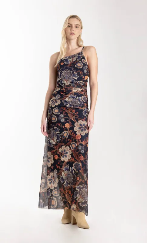 ESPECIA Isatis Dress - Navy/Flower sold by Bonvion