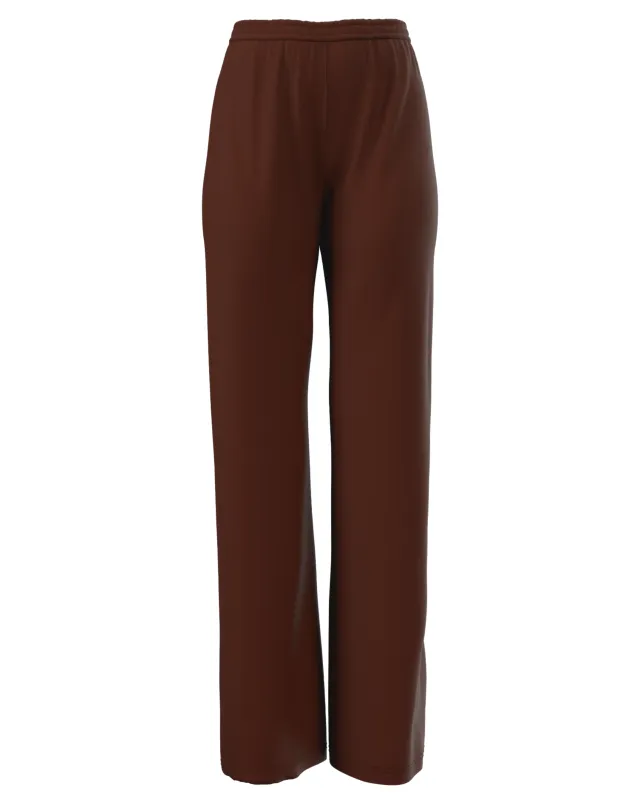 ANDREA IYAMAH Ovu Knit Pants - Coffee sold by Bonvion