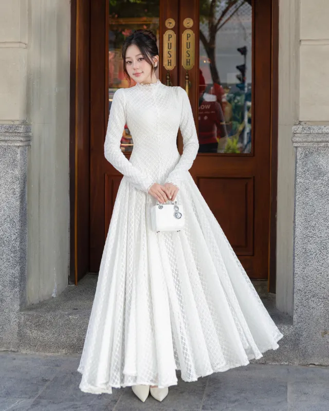 CHITAL Gaia Gown - White sold by Bonvion