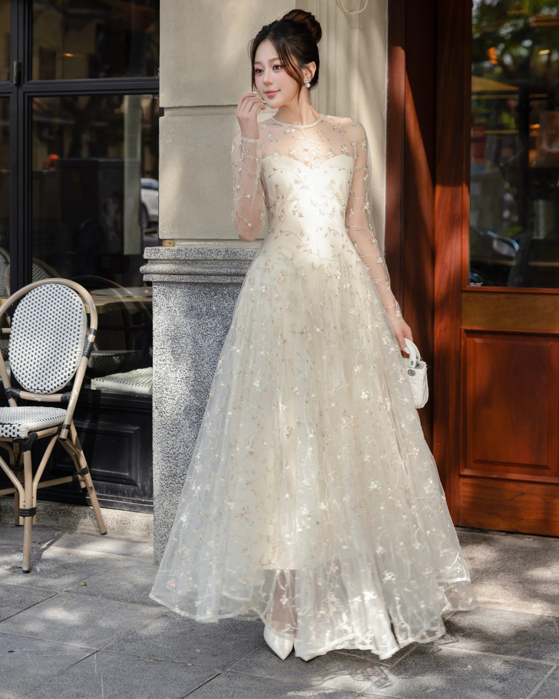 CHITAL Shaikha Gown - Beige sold by Bonvion