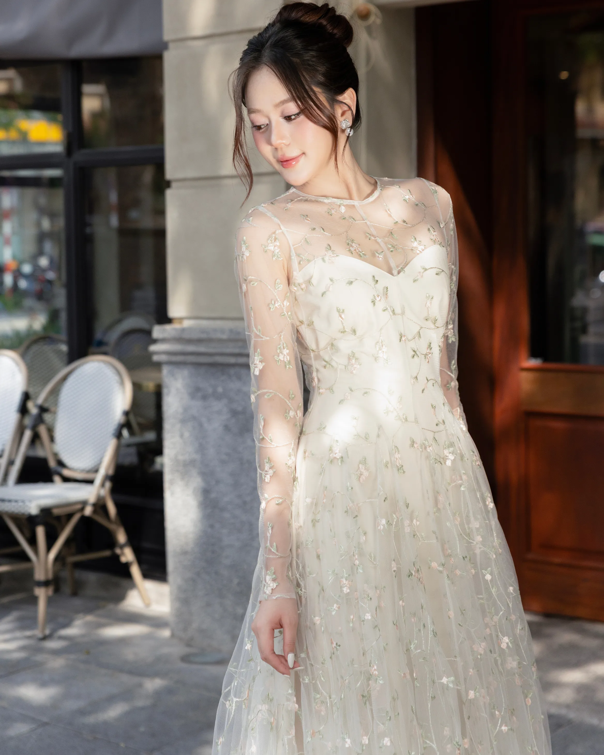 CHITAL Shaikha Gown - Beige sold by Bonvion product image thumbnail 3