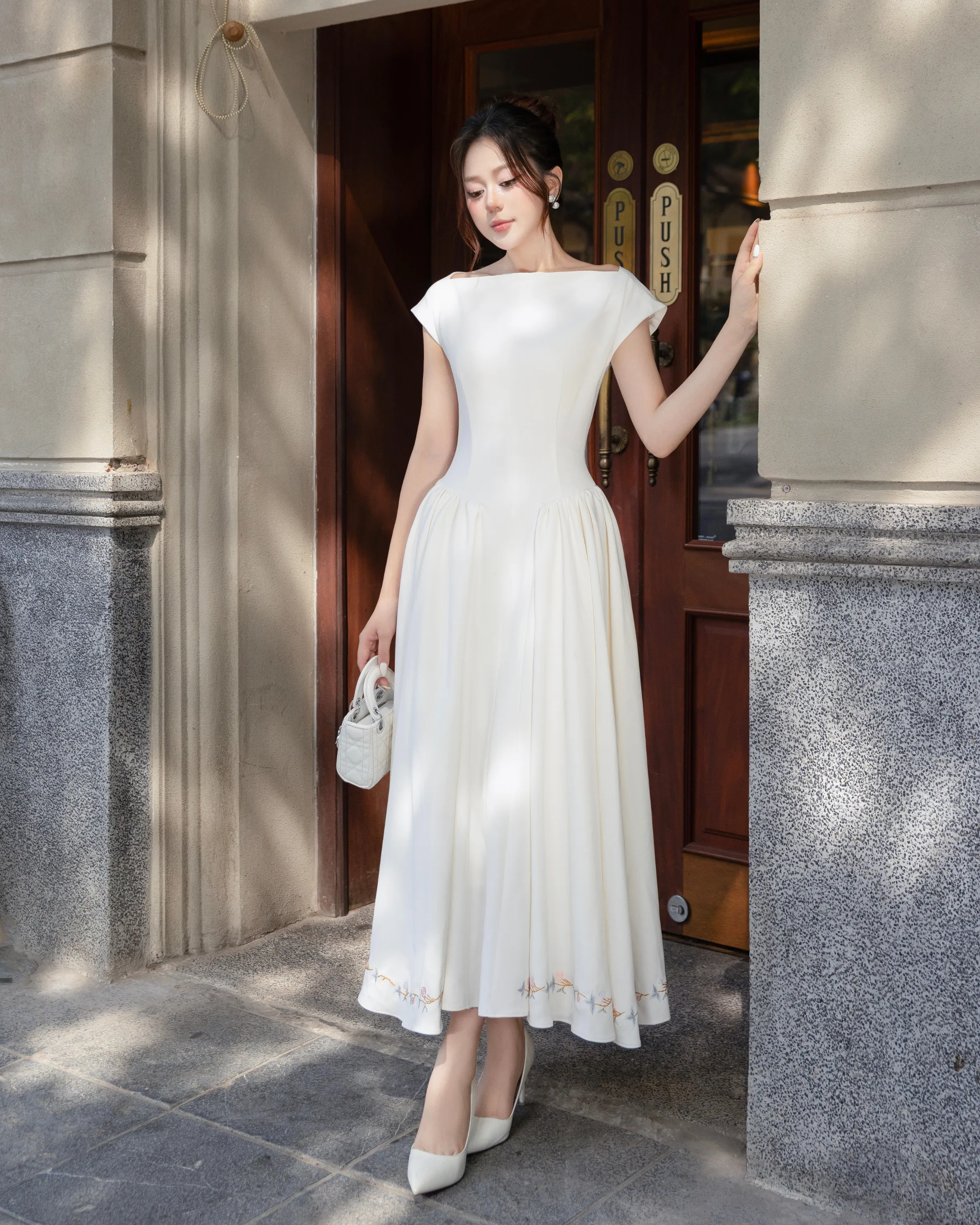 CHITAL Amara Gown - Ivory sold by Bonvion