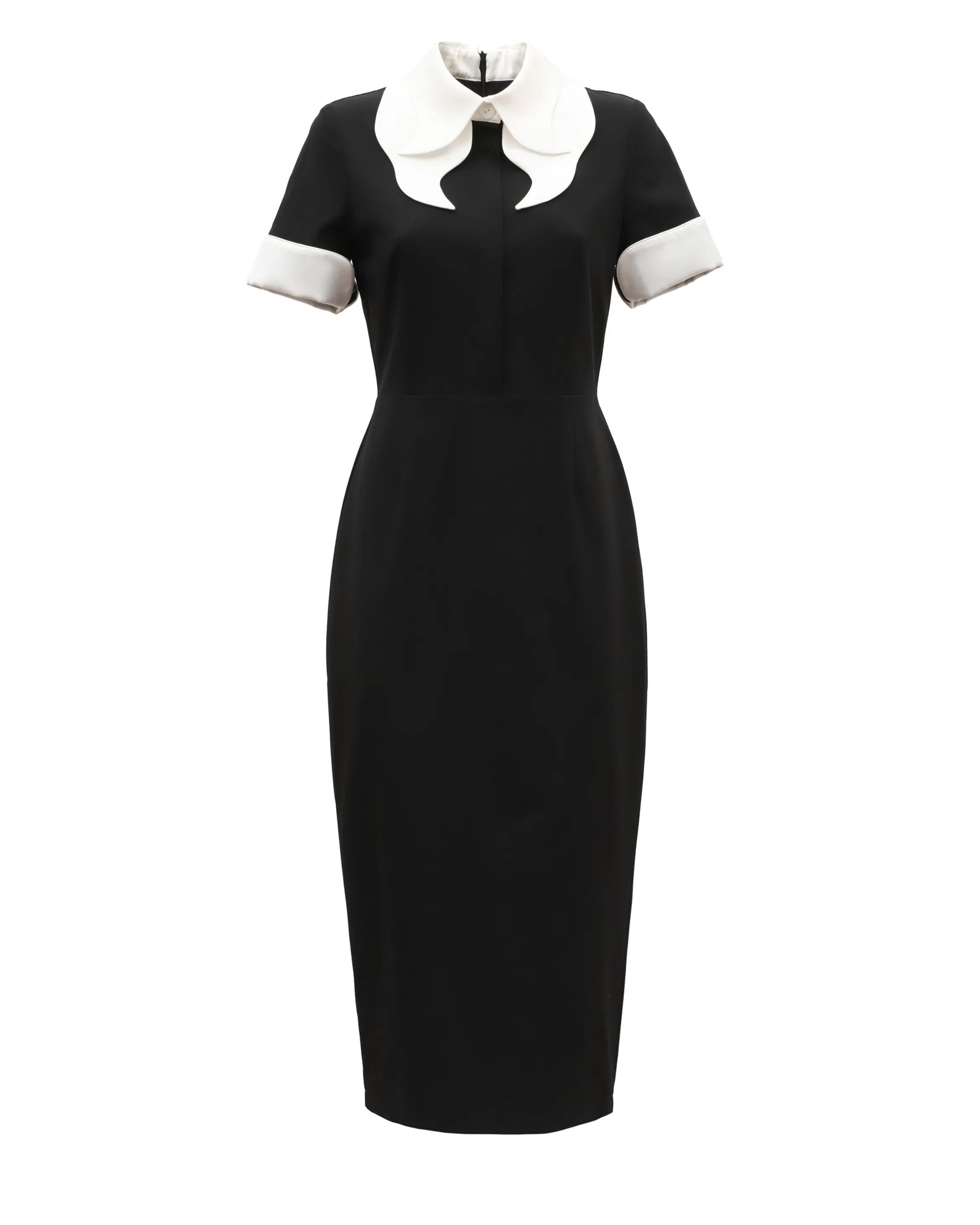 JULIA ALLERT Polished Midi Dress - Black sold by Bonvion