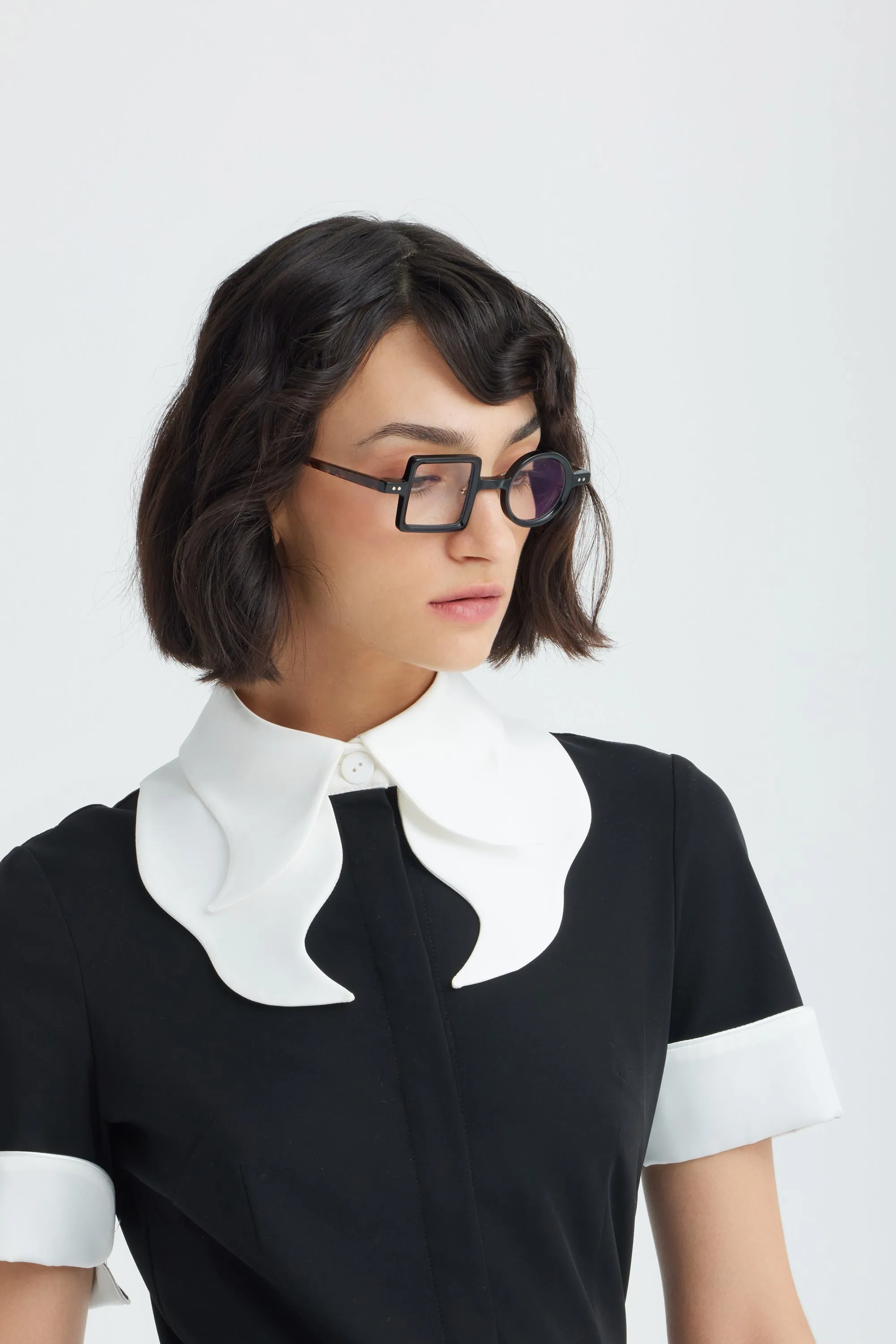 JULIA ALLERT Polished Midi Dress - Black sold by Bonvion product image thumbnail 3