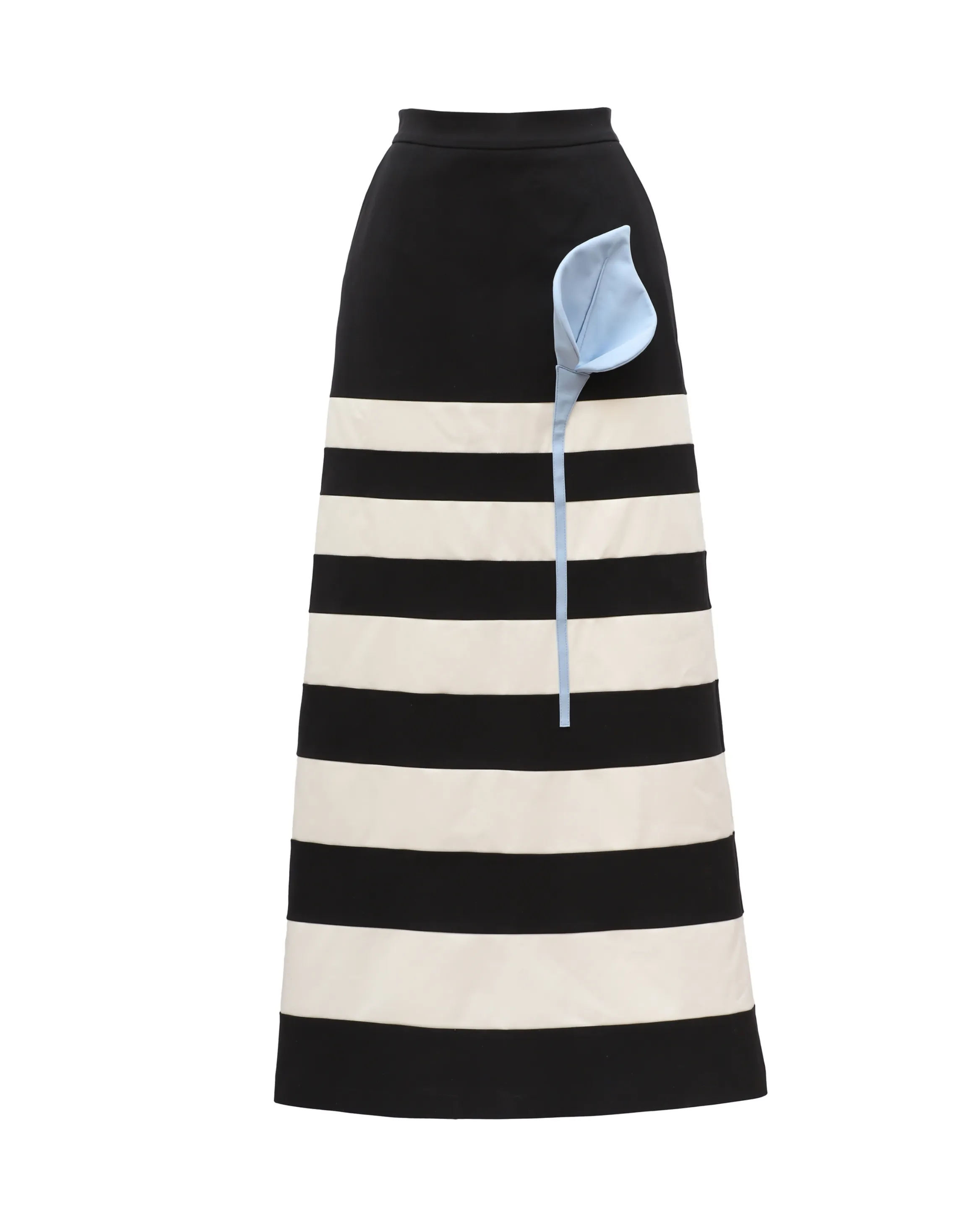 JULIA ALLERT Contemporary Striped Skirt - Black/White sold by Bonvion
