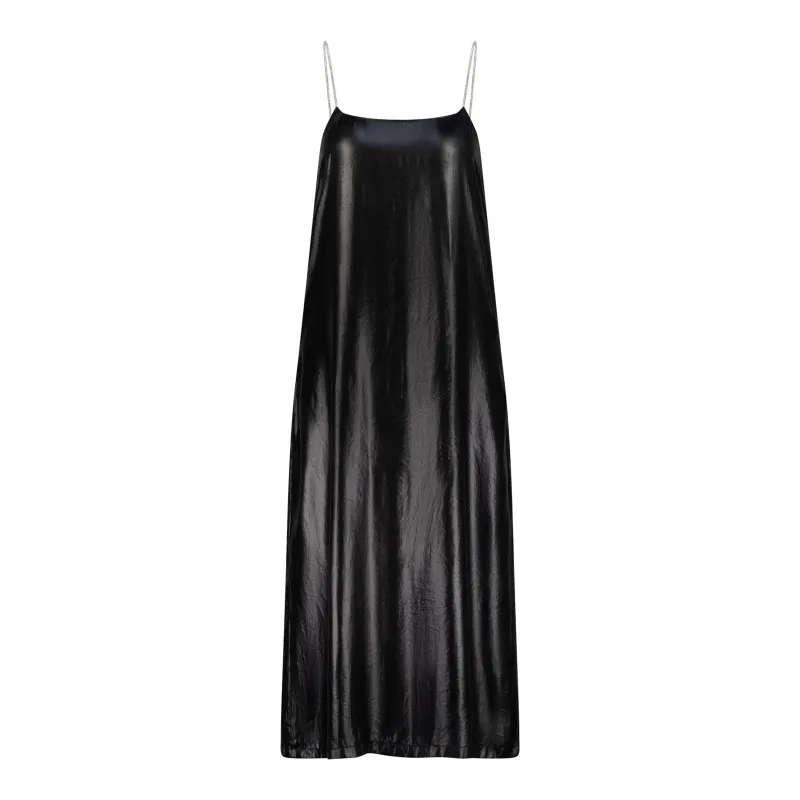 ÚCHÈ Slip Midi Dress - Black sold by Bonvion