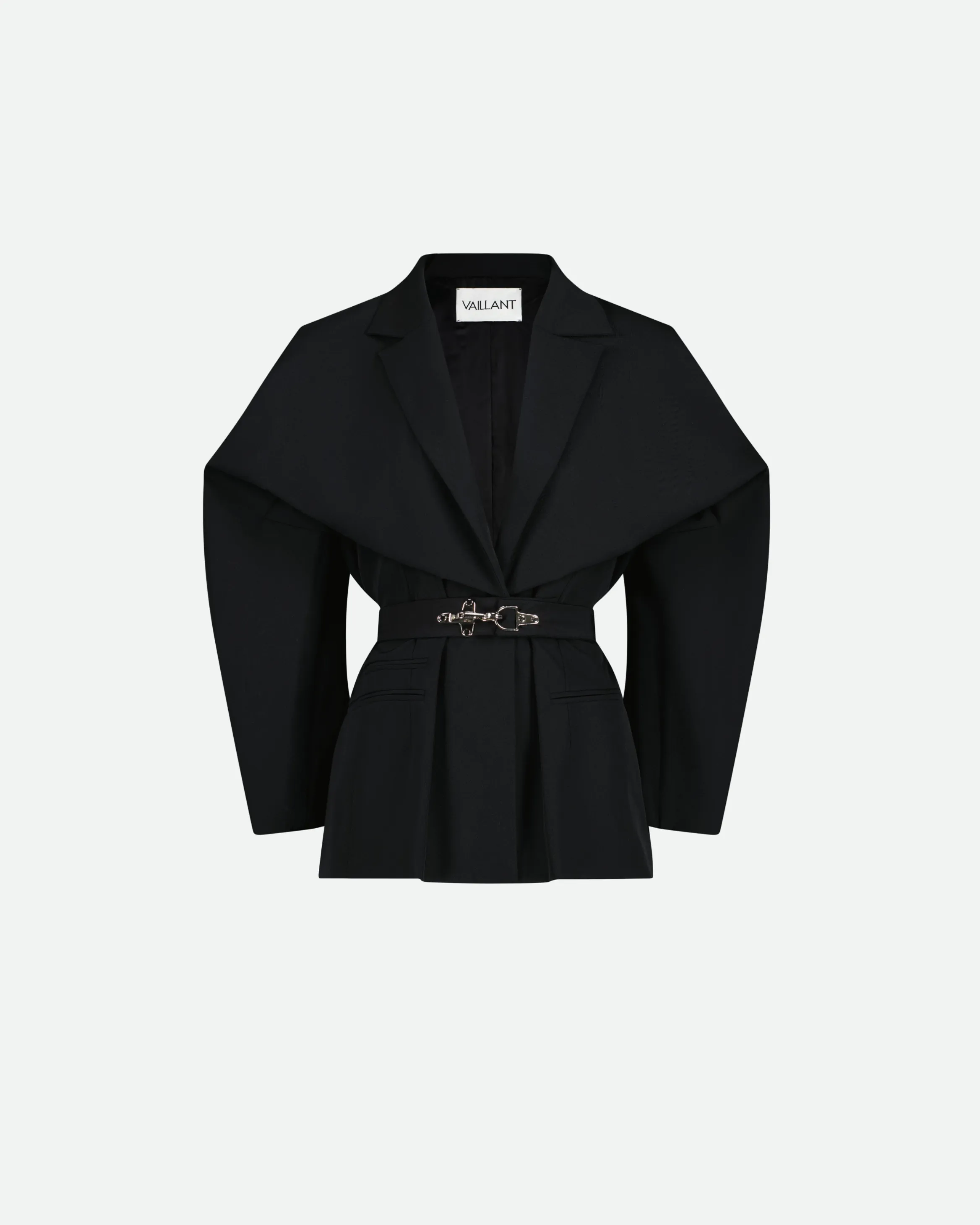 VAILLANT Cinched Waist Technical Blazer - Black sold by Bonvion product image thumbnail 2