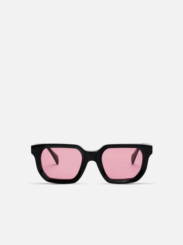 ALAN HAMMOND Ardmore Sunglasses - Black / Rose sold by Bonvion