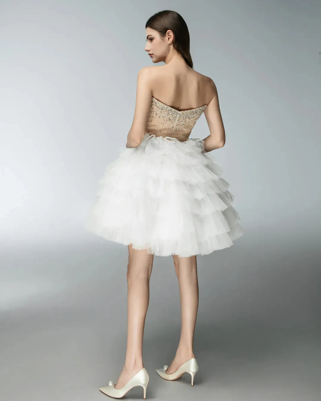 JessieQ Noelle Dress - White sold by Bonvion product image thumbnail 3