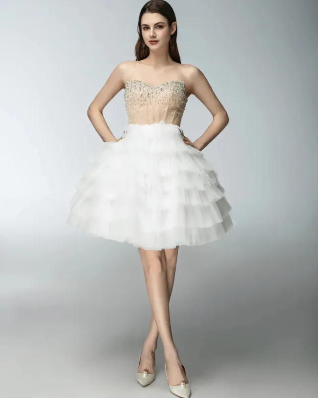 JessieQ Noelle Dress - White made by Bonvion