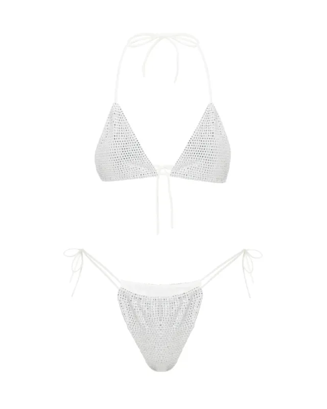 L'AQUA Crystal Bikini - White made by Bonvion