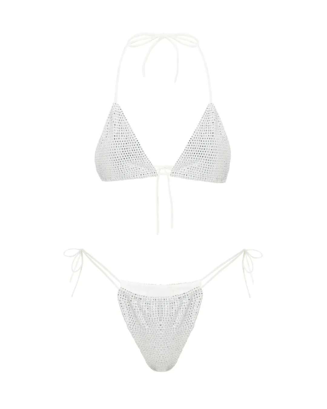 L'AQUA Crystal Bikini - White sold by Bonvion