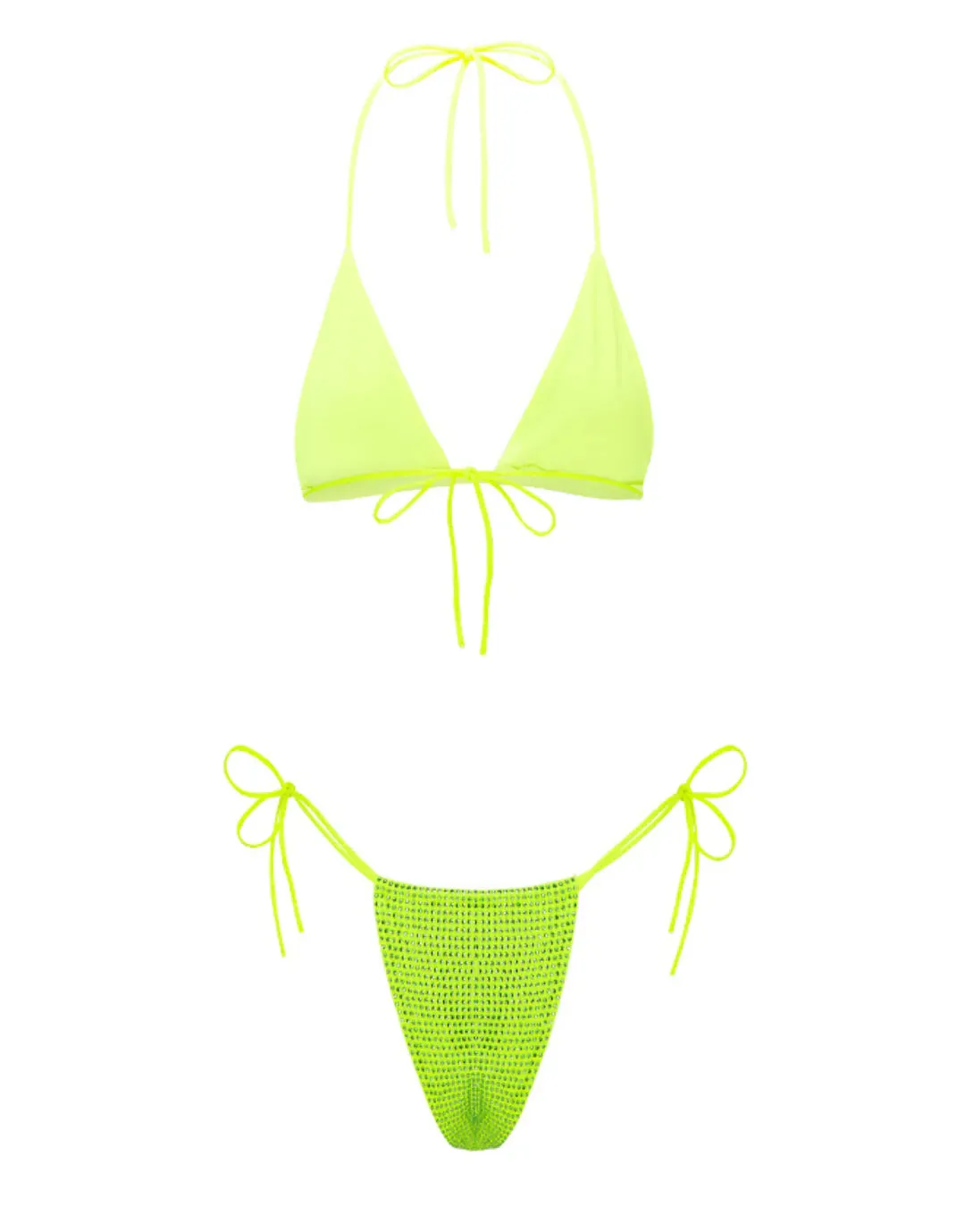 L'AQUA Crystal Bikini - Neon Green sold by Bonvion product image thumbnail 3