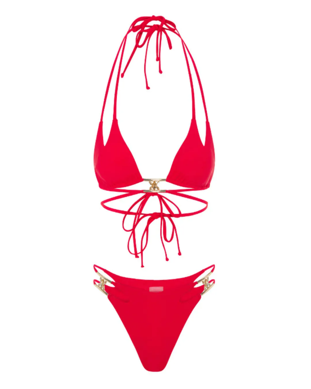 L'AQUA Barbados Bikini - Red sold by Bonvion