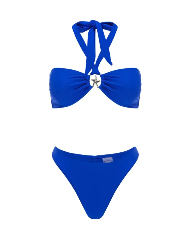 L'AQUA Carmen Bikini - Blue made by Bonvion
