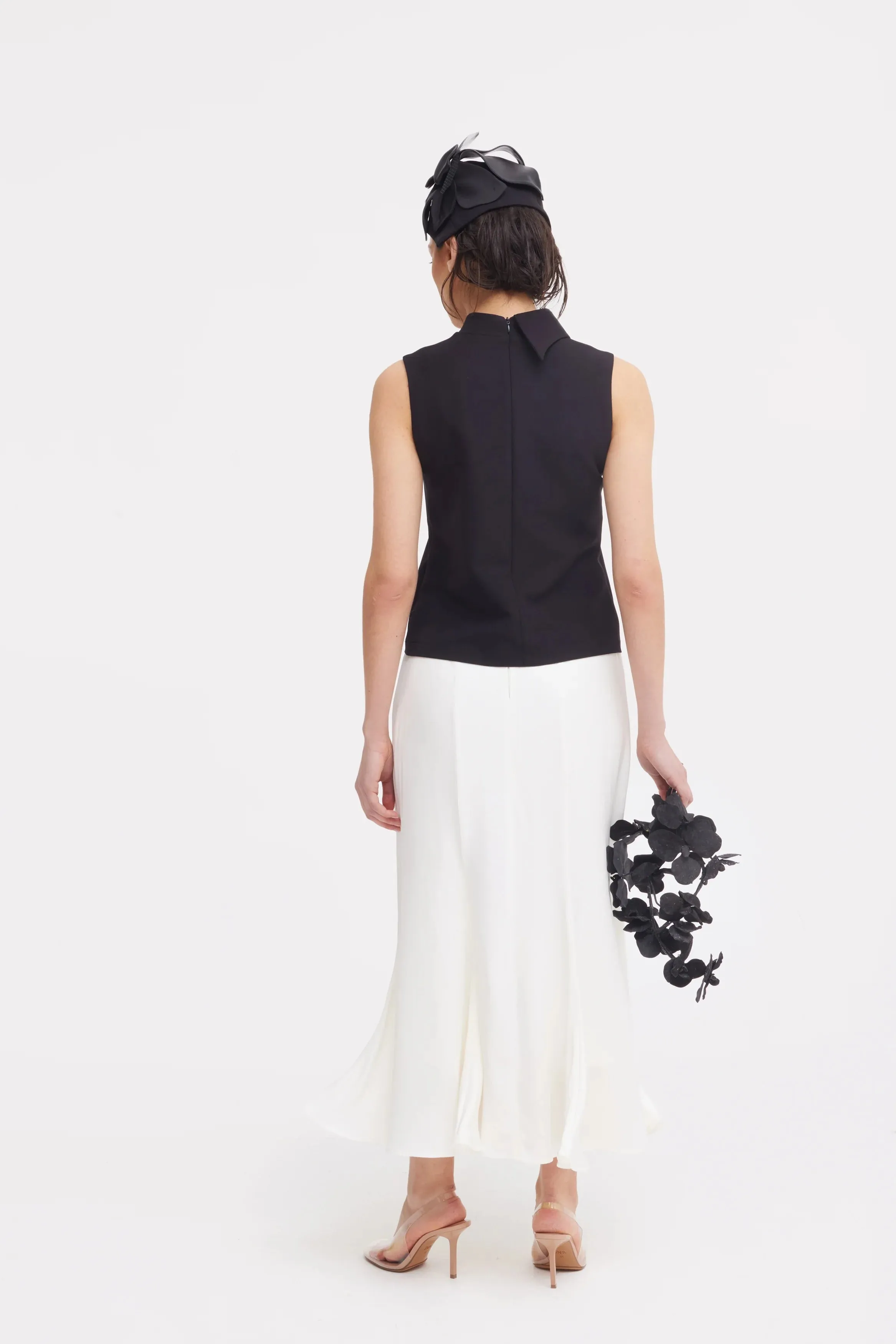 JULIA ALLERT High Waist Maxi Skirt - Ivory sold by Bonvion product image thumbnail 4