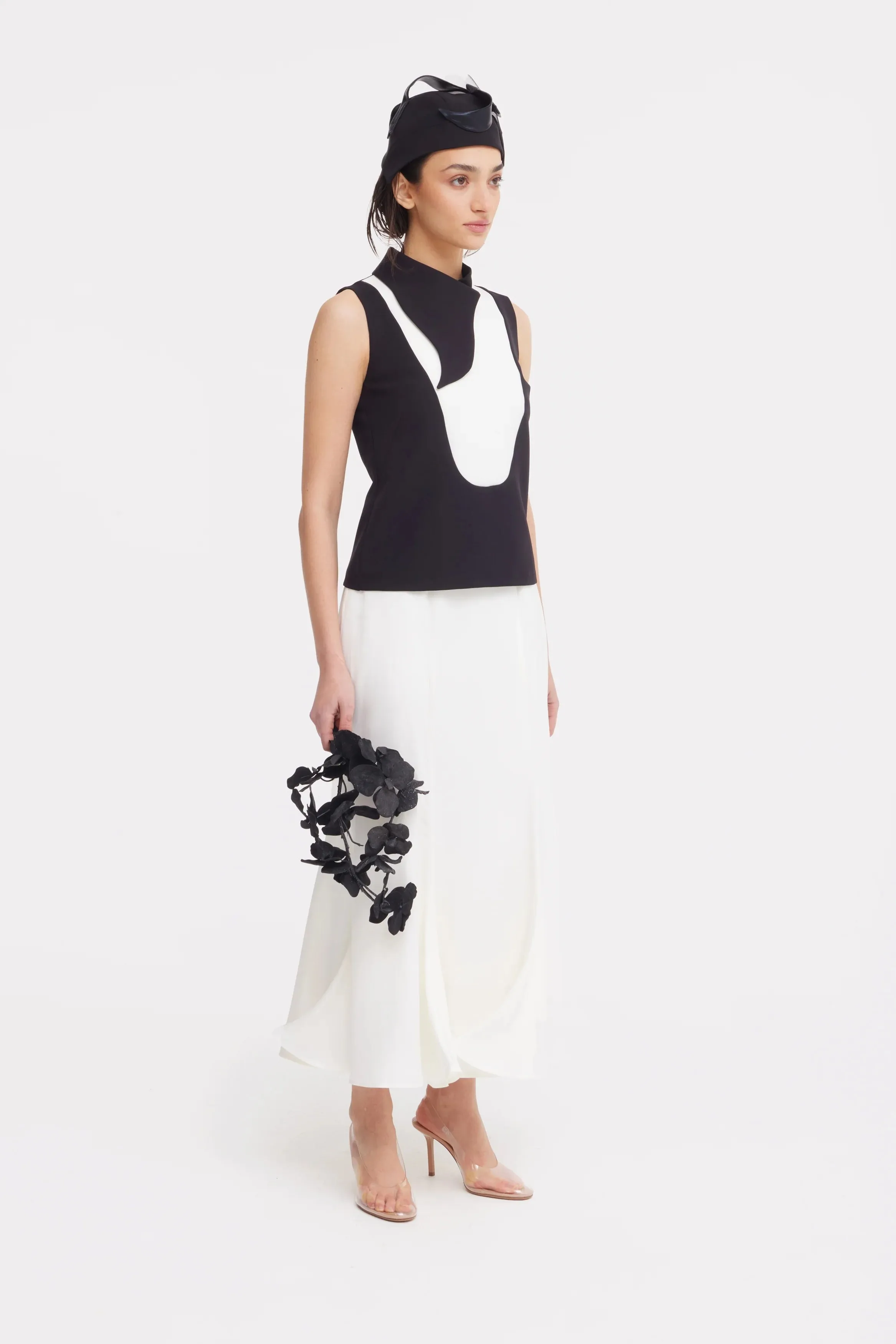 JULIA ALLERT High Waist Maxi Skirt - Ivory sold by Bonvion product image thumbnail 3