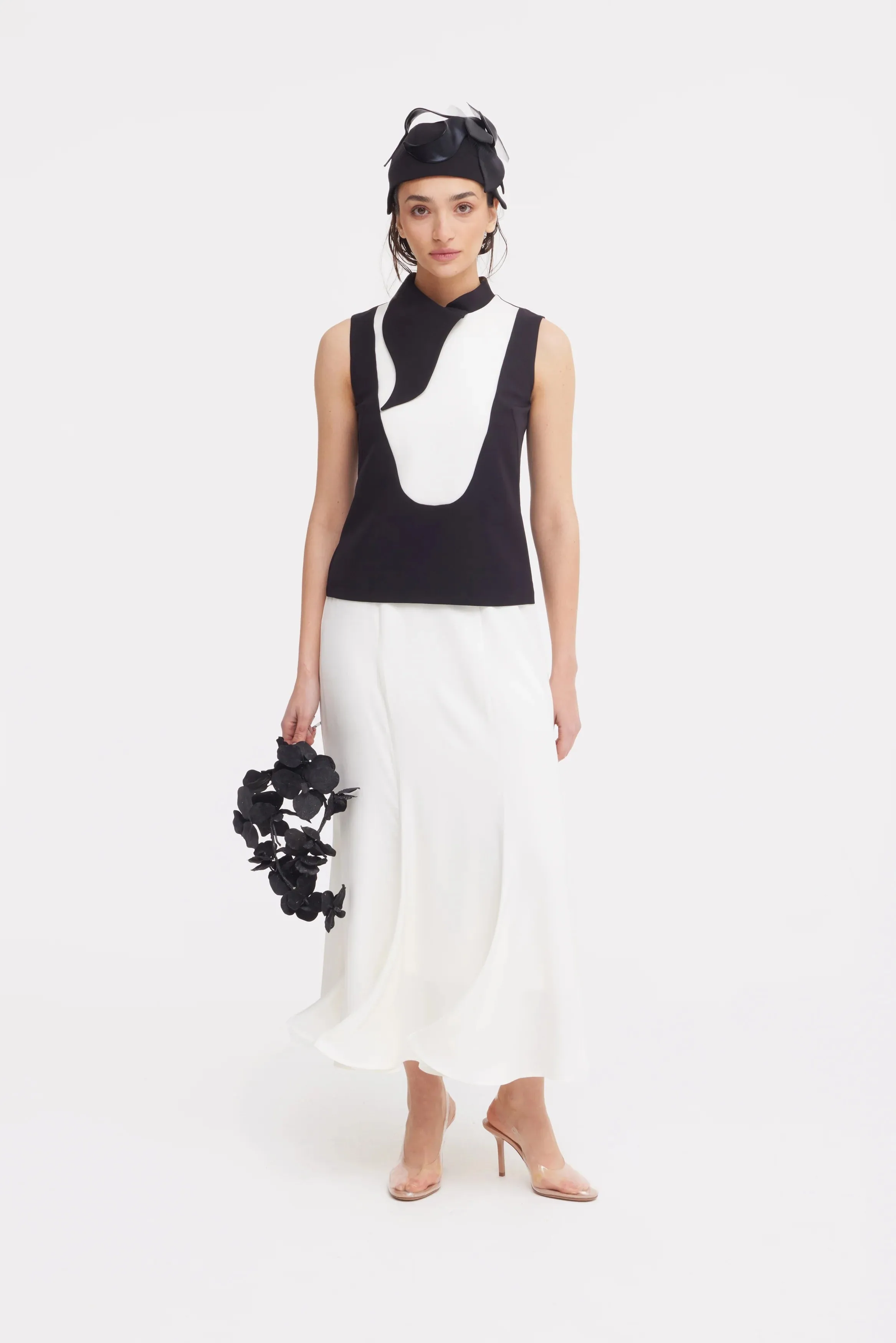 JULIA ALLERT High Waist Maxi Skirt - Ivory sold by Bonvion product image thumbnail 2