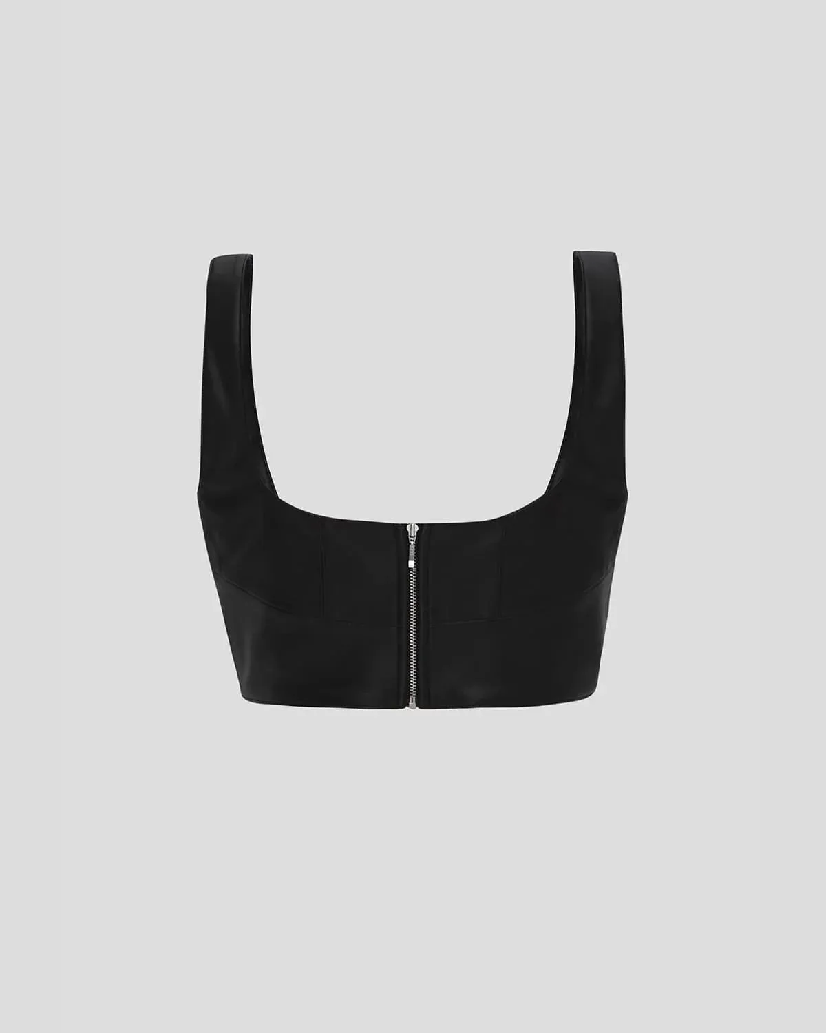LIKA Eco Leather Corset Top - Black sold by Bonvion product image thumbnail 4