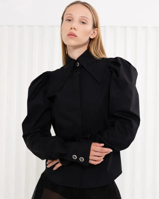 PSIDE Long-Sleeved Shirt - Black made by Bonvion